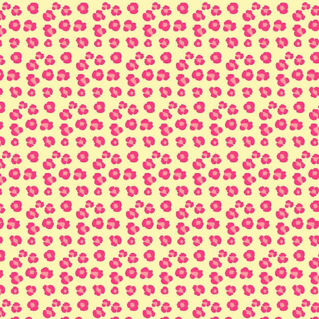 Бесплатное векторное изображение Розовый фон с животной печатью