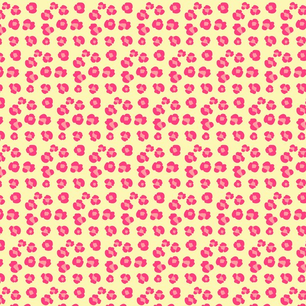 Pink animal footprint pattern