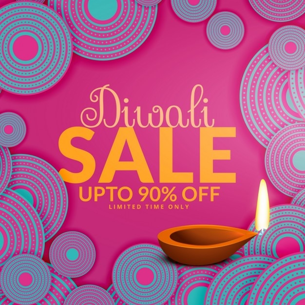 Felici offerte diwali vendita e offerte