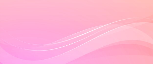 Pink background with abstract waves