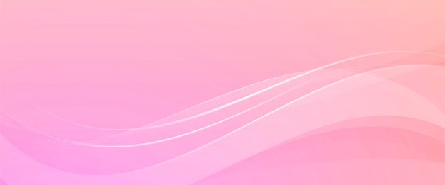 Pink background with abstract waves