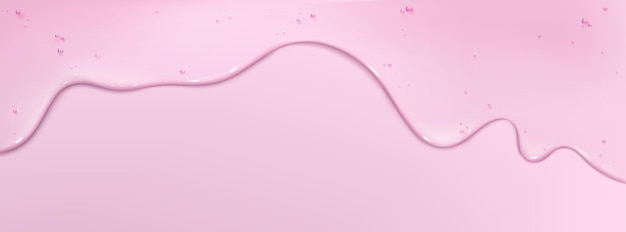 Free vector pink background with cosmetic gel texture