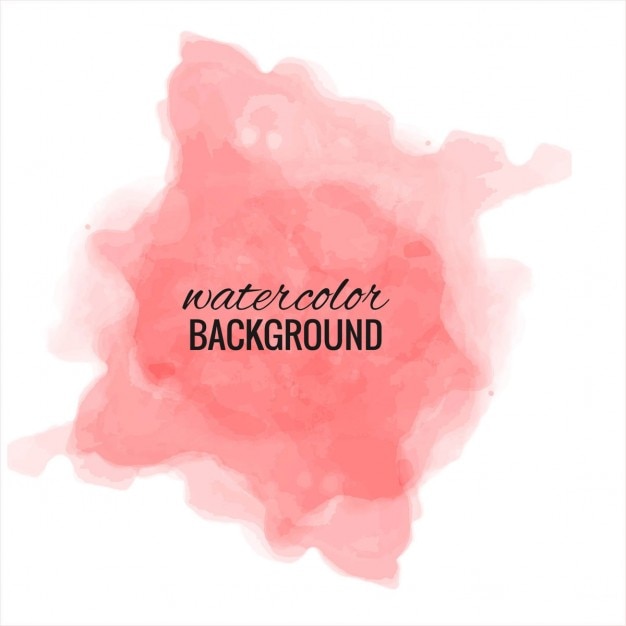 Free vector pink background with watercolor