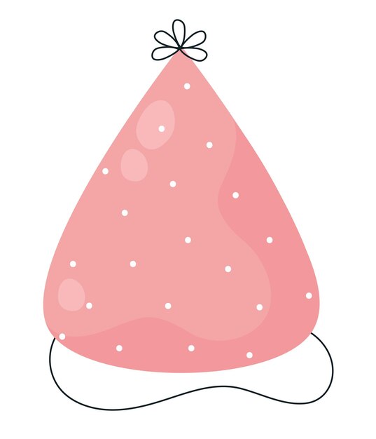 Free vector pink birthday hat