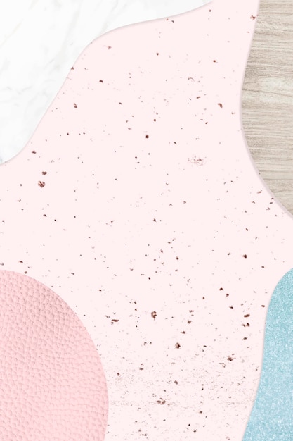 Free vector pink and blue collage textured background vector