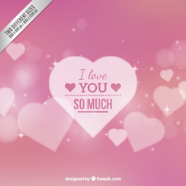 Free vector pink bokeh romantic background
