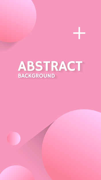 Pink bubble patterned background