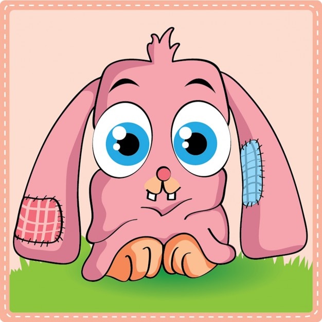 A pink bunny