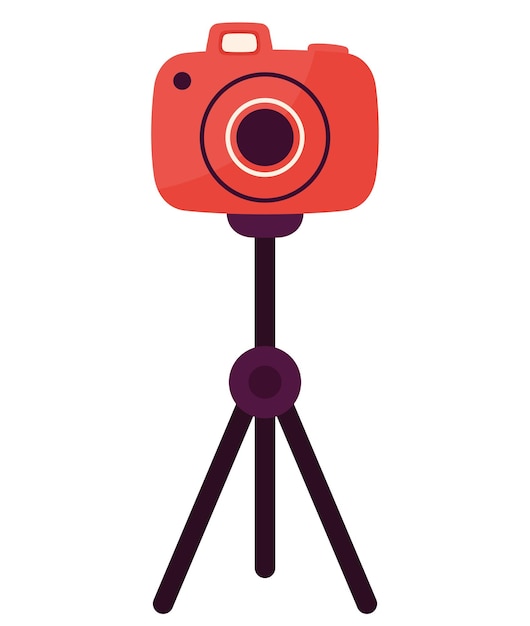 pink camera illustration