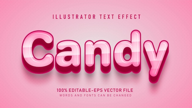 Pink Candy  text style effect