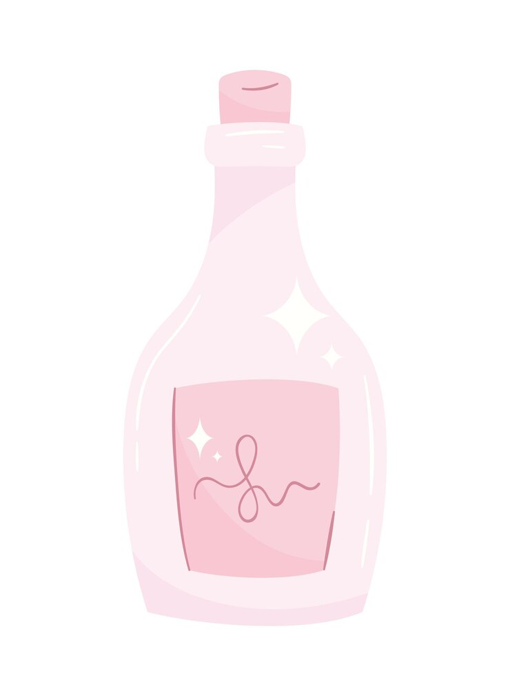 無料Vector ピンク シャンパンボトル