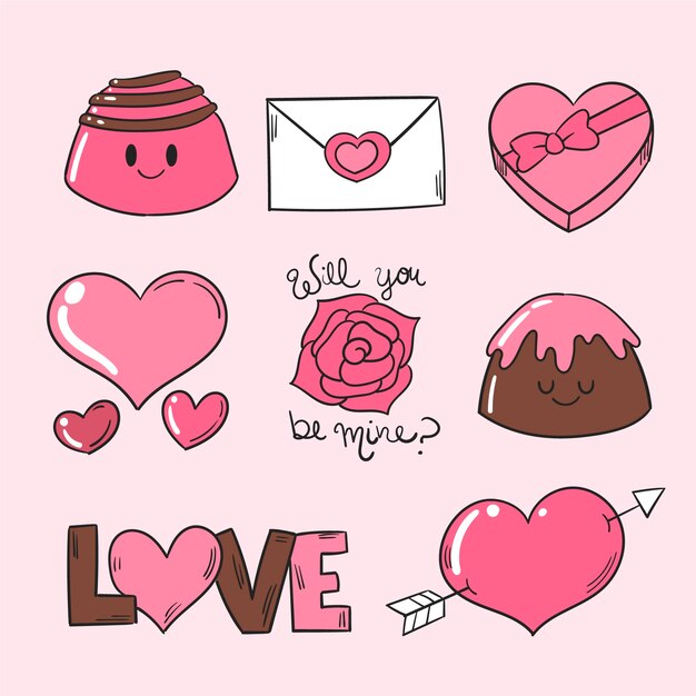 pink chocolate sweets valentine's day collection