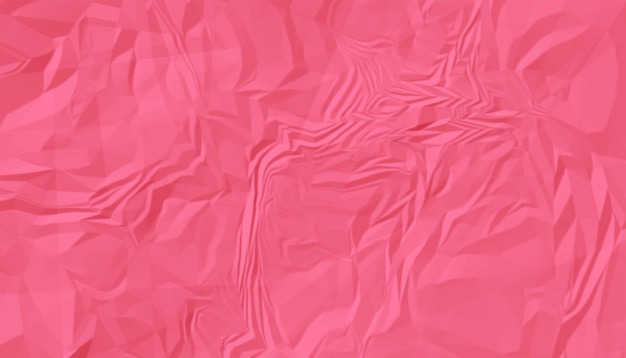 Crumpled pink paper texture, pink background, wallpaper Stock Photo