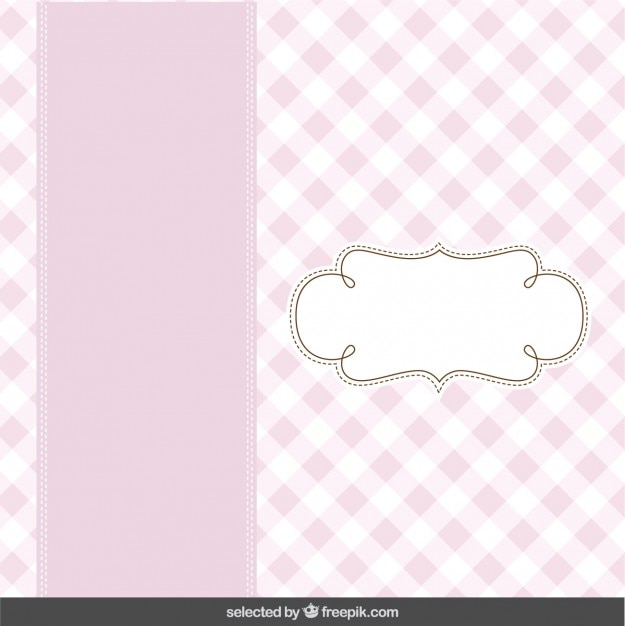 Free vector pink cute card