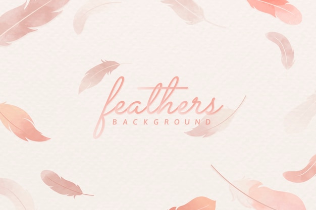 Free vector pink feather background