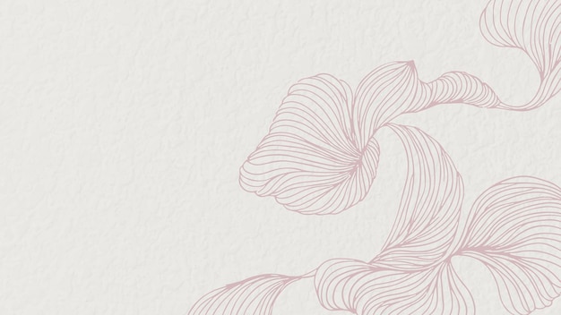 ピンクの花の抽象的なフレームの壁紙ベクトル