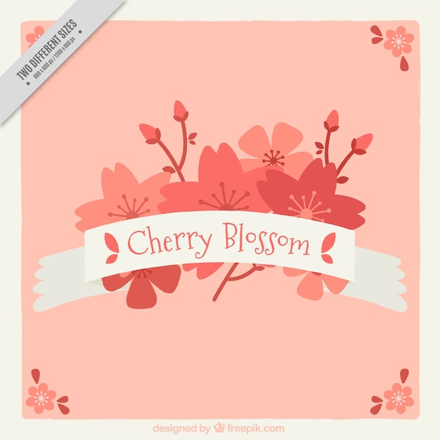 Pink floral background