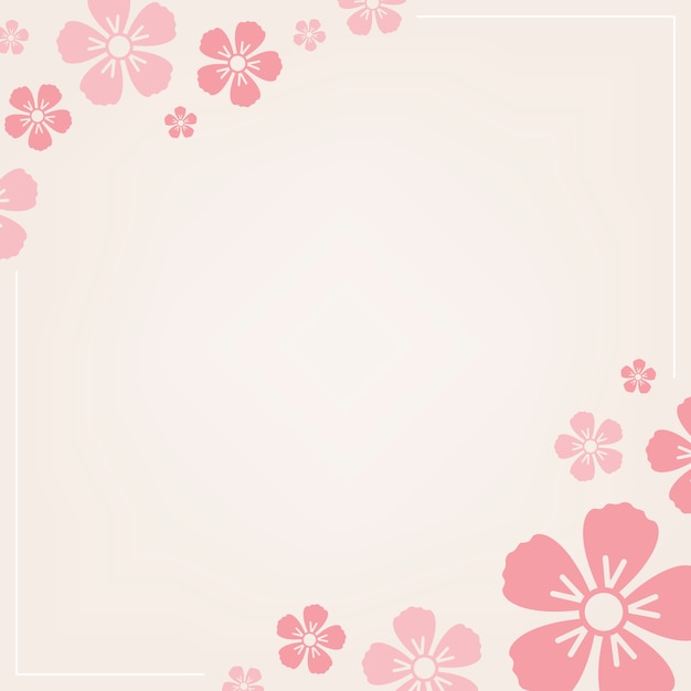 Free vector pink floral pattern