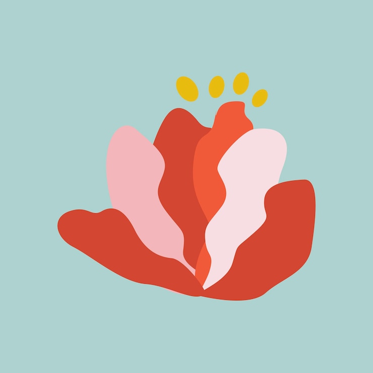 無料Vector 緑の背景のベクトルにピンクの花の要素
