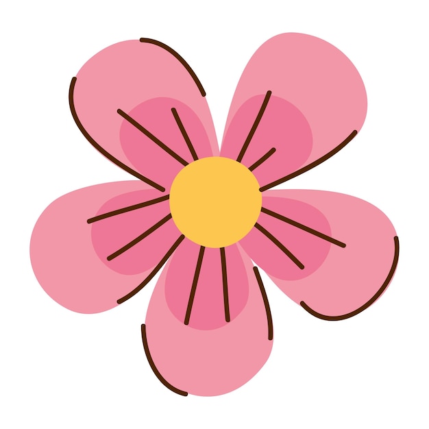 Free vector pink flower spring season