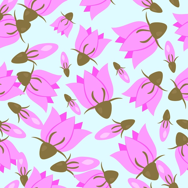 Pink flowers background