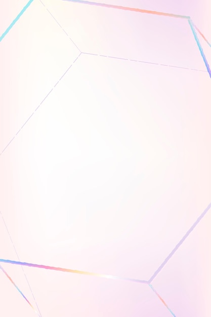 Free vector pink geometric hexagonal prism vector