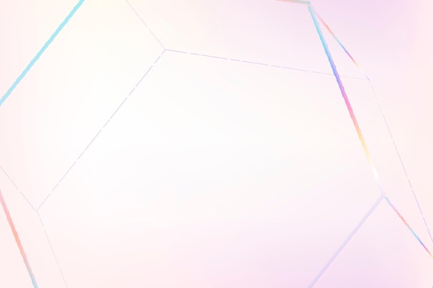 Pink geometric hexagonal prism 