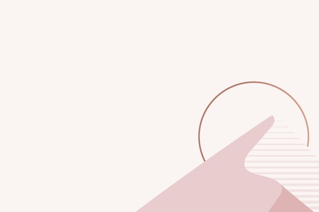 Free vector pink gold mountain background vector aesthetic