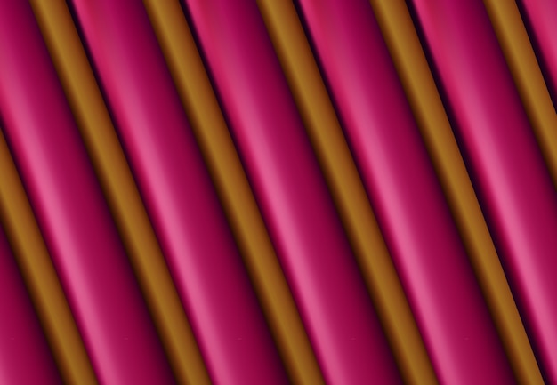 ピンクの金色の層状表面抽象的な幾何学的背景