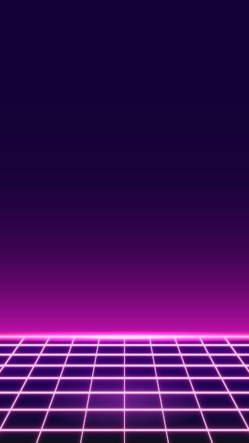 Free vector pink grid neon patterned social story template vector