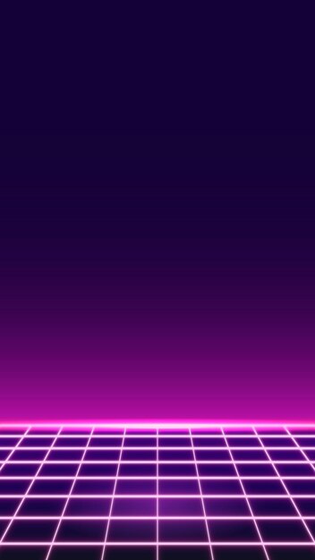 pink grid neon patterned social story template vector
