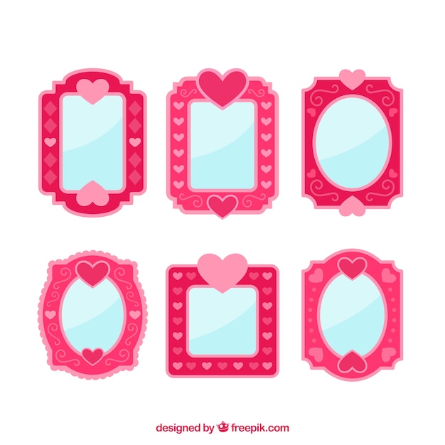 Pink love frames
