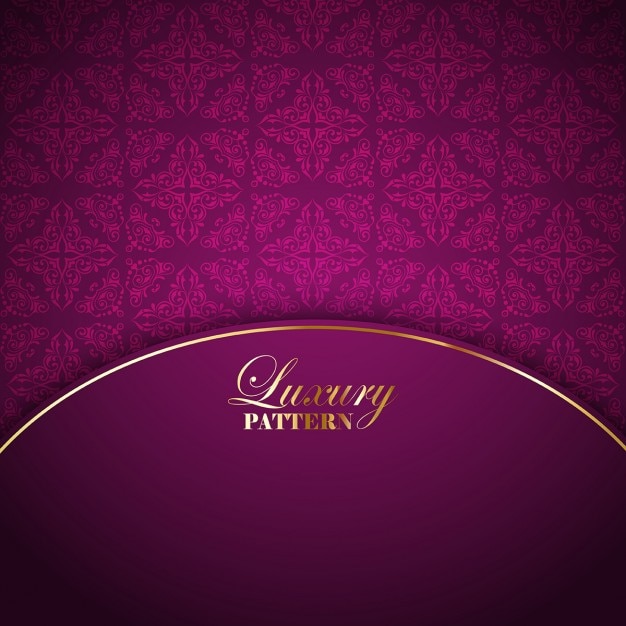 Free vector pink luxury background with ornamental elements