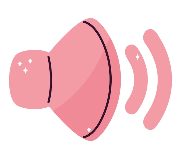 Free vector pink megaphone design