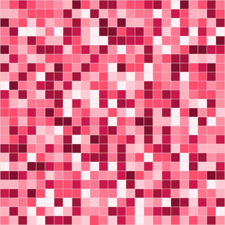 Free Vector pink mosaic pixel background in shades of pink