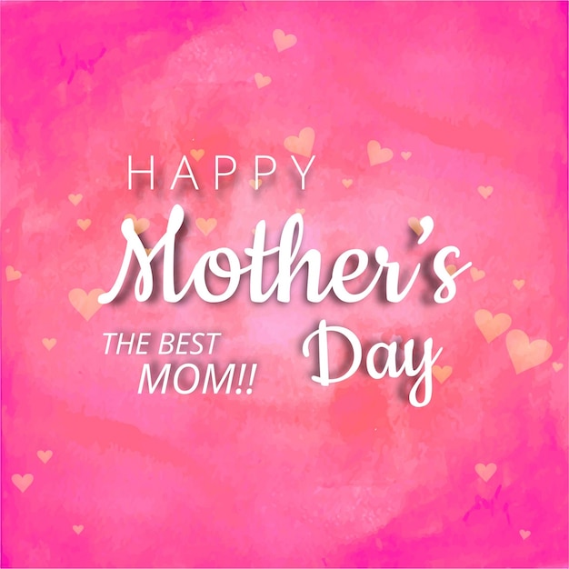 Free vector pink mother's day design
