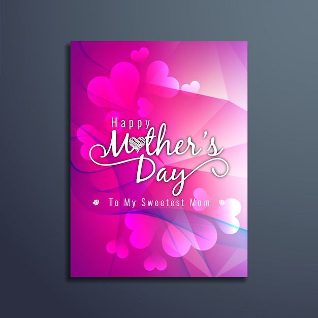 Pink mother's day template