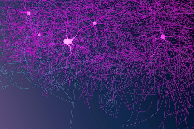 pink nerve network banner digital healthcare