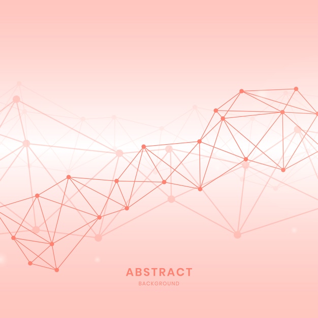 Pink neural network illustration