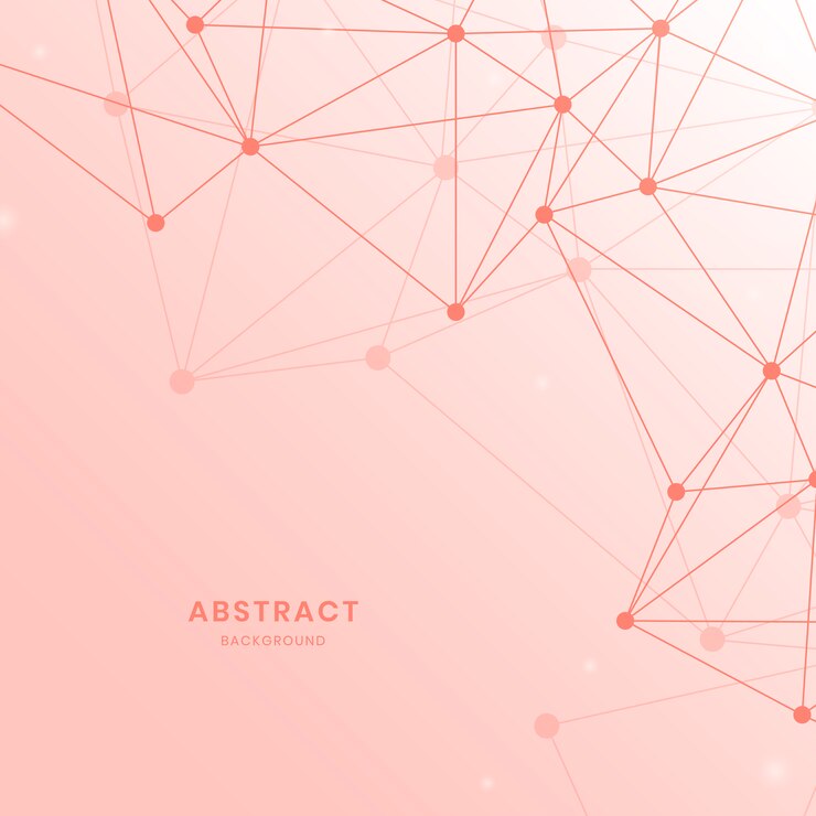 Free Vector pink neural network illustration