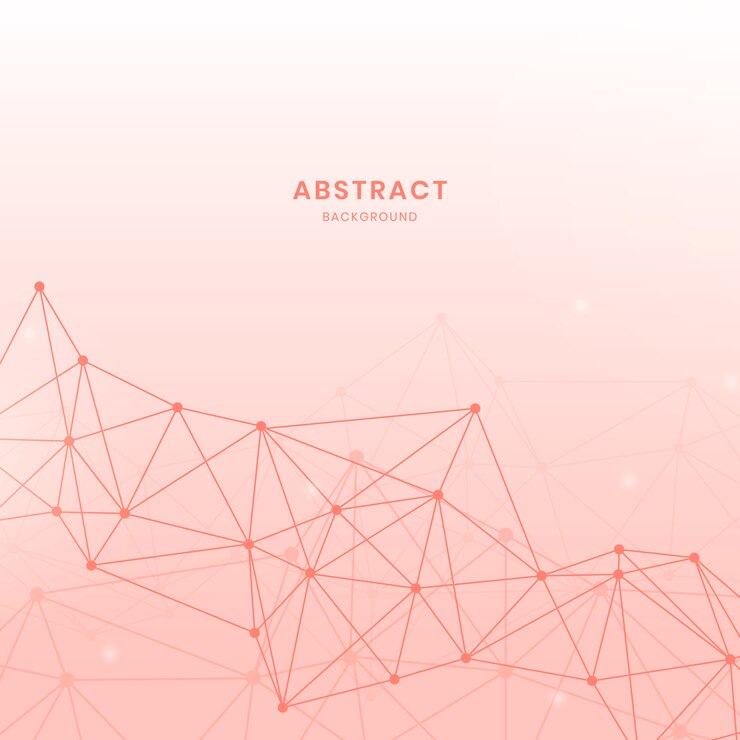 Free Vector pink neural network illustration