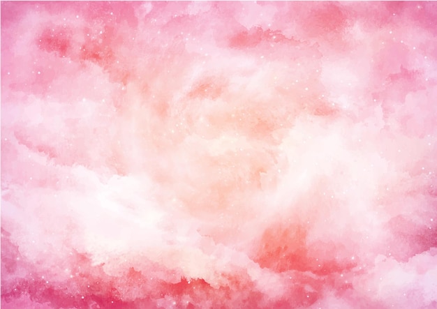 Free vector pink and orange watercolor background