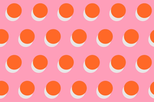 Free vector pink pattern background, polka dot, cute feminine design vector