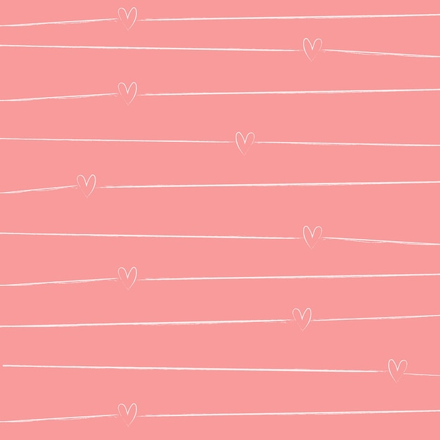 Download Free Pink Pattern Background With Small Hearts Vector ...