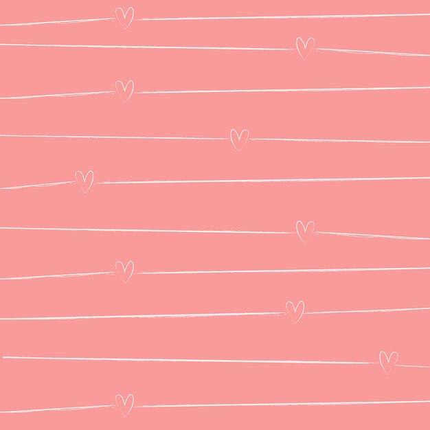 Pink pattern background with small hearts