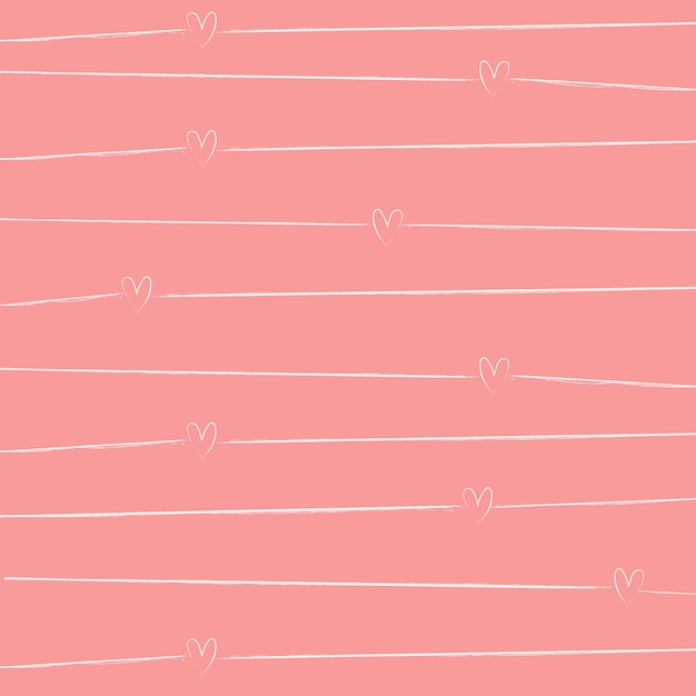 Pink pattern background with small hearts