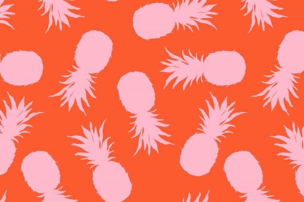 Pineapple Creative Trendy Art Poster Premium Vector