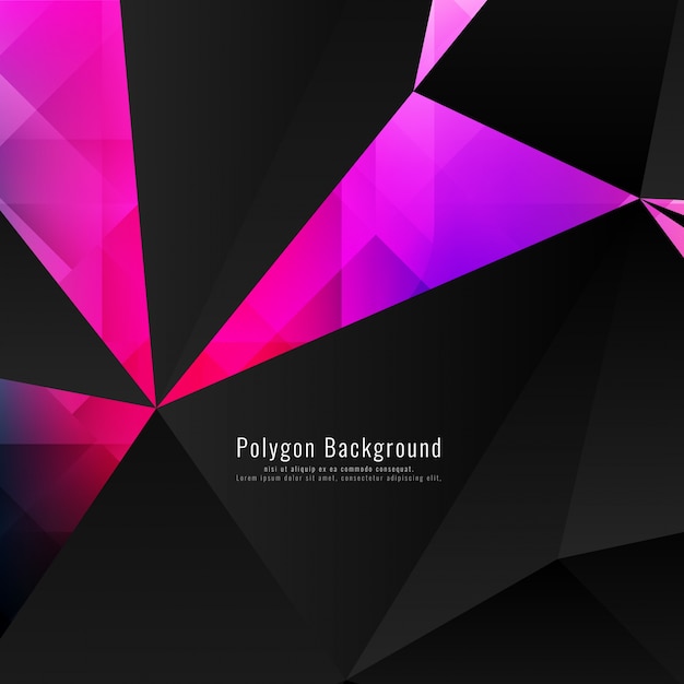 Pink polygonal background