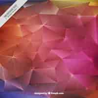 Free vector pink polygonal background