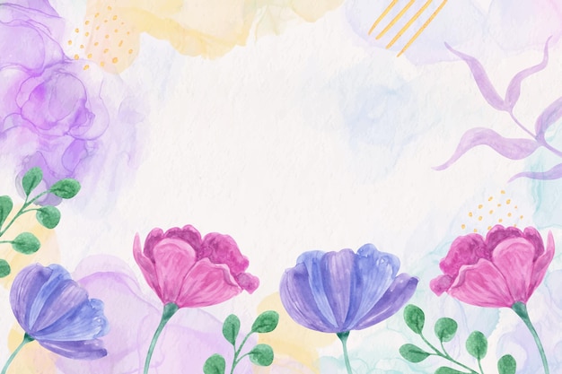 Pink and purple flowers background